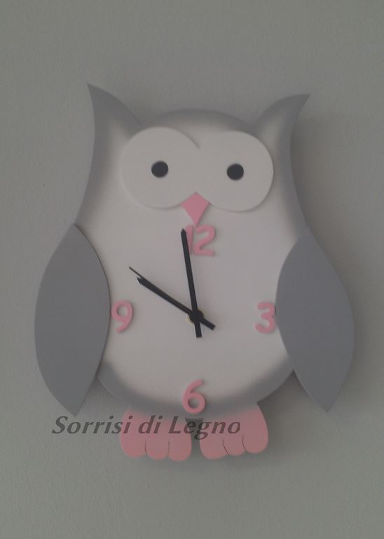 Orologio-gufo-bianco