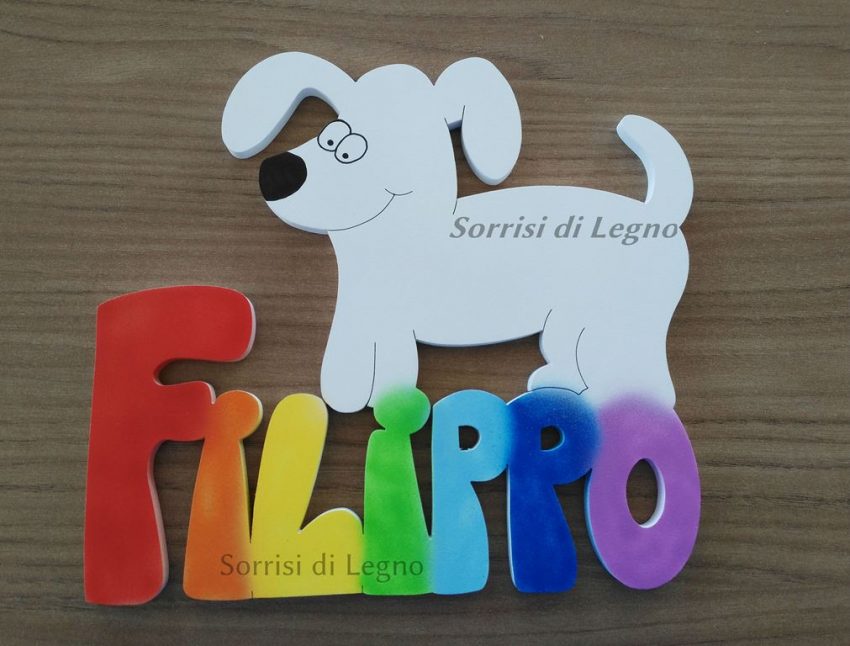 Nome-Filippo-colori-arcobaleno