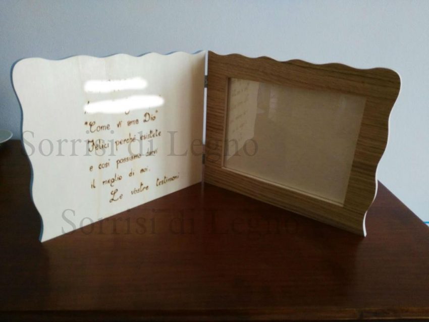 Portafoto personalizzato in legno