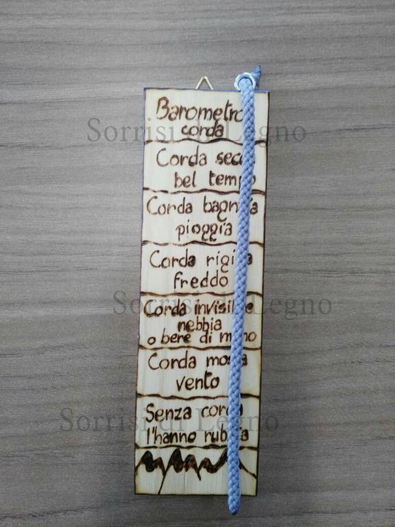 barometro piccolo in legno