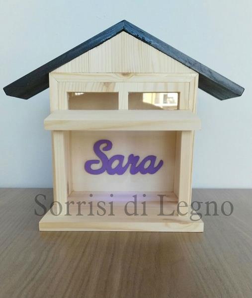 Casetta con nome personalizzato